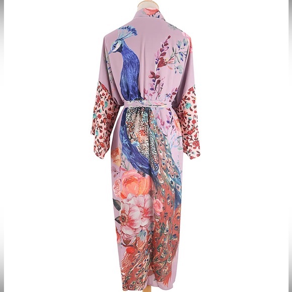 Peacock kimono robe - Picture 10 of 11